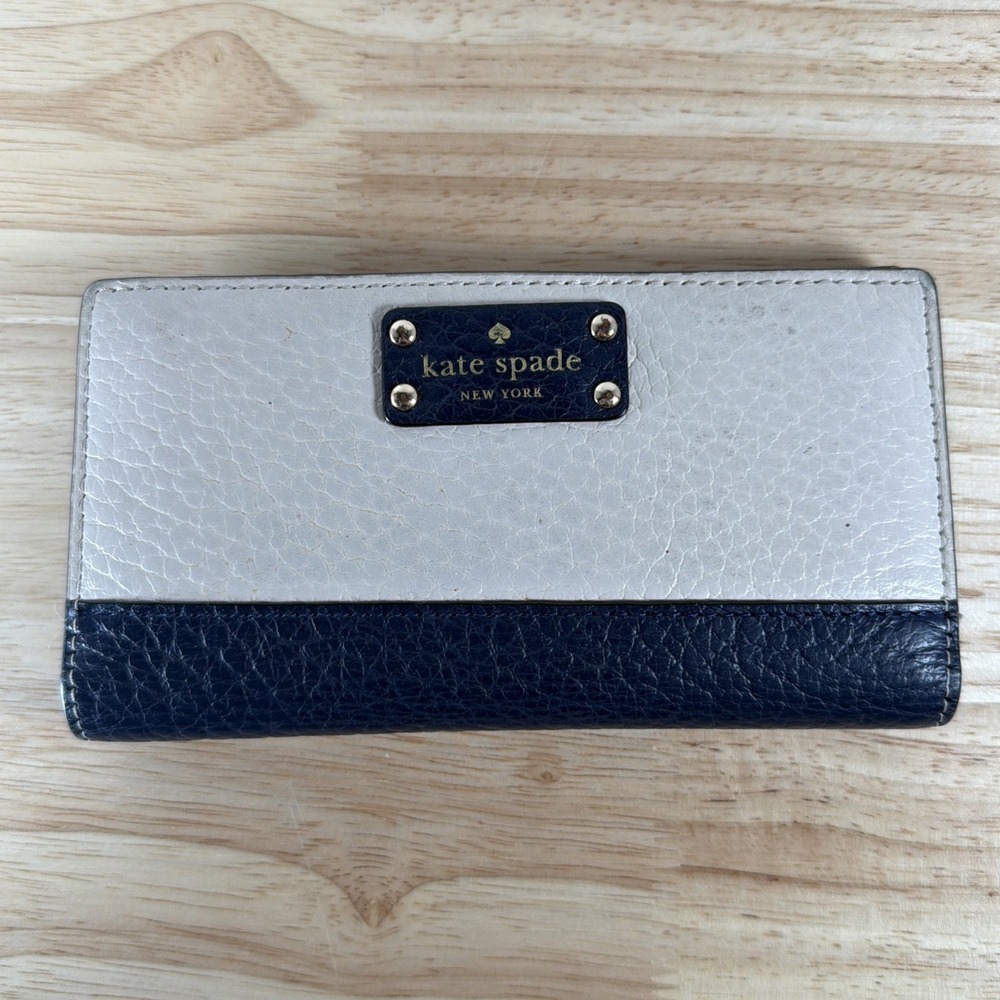 Kate Spade New York Bay Street Lacey Pebbled Leather Snap Close Wallet